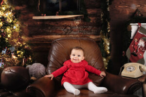 Un bébé de Bauduen pose pour Noël