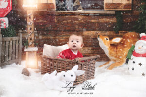 Photo pour bébé a Noël a Lisle sur la sorgues