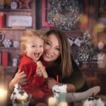 maman et bébé a noël