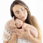 Une maman photographe de Les Arcs est venue au studio photo pour créer de beau souvenir de la naissance de son bébé